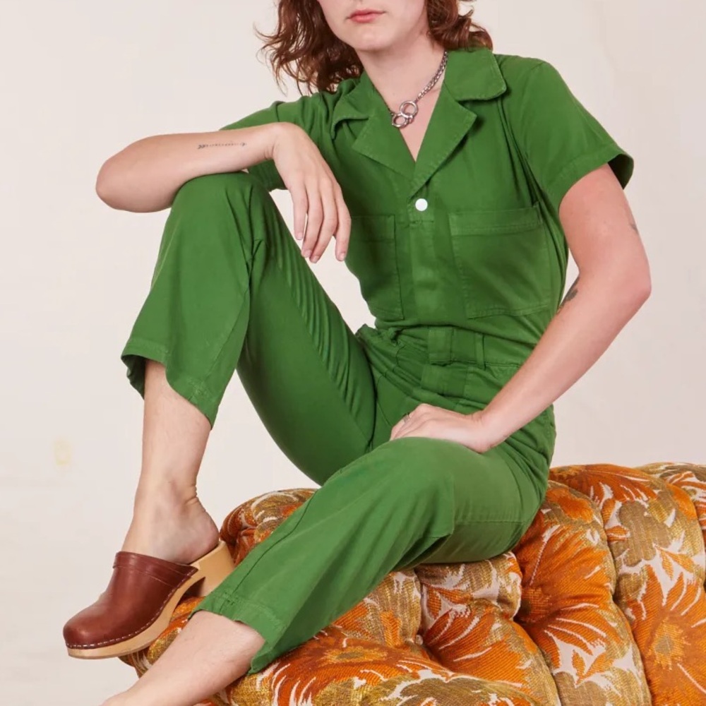 Big Bud Press Green Short Sleeve Jumpsuit